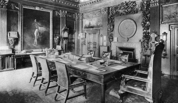 The Board Room of the Admiralty, London, 1926-1927.Artist: Lemere