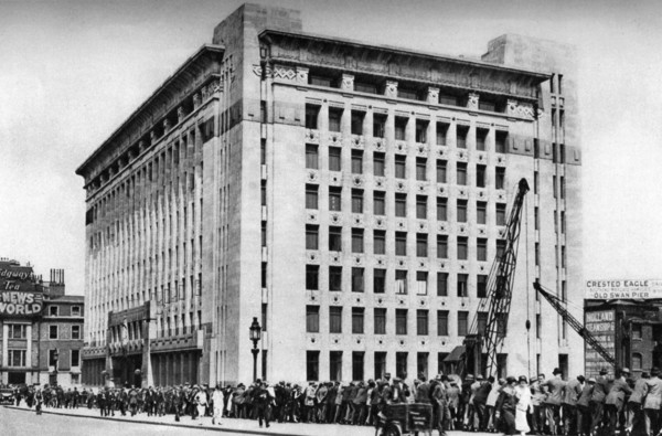 Adelaide House, London, 1926-1927.Artist: McLeish