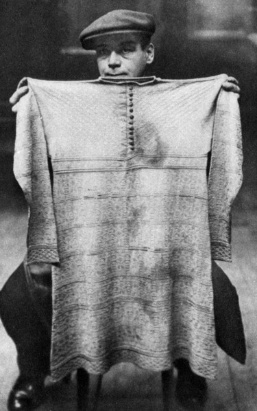 The blood-soaked vest of King Charles I at the London Museum, London, 1926-1927.Artist: Field