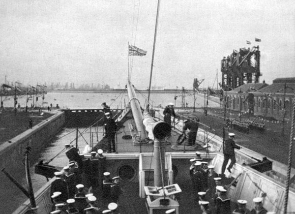 The opening of the Alexandra Dock at Cardiff in 1907 (1908).Artist: Queen Alexandra