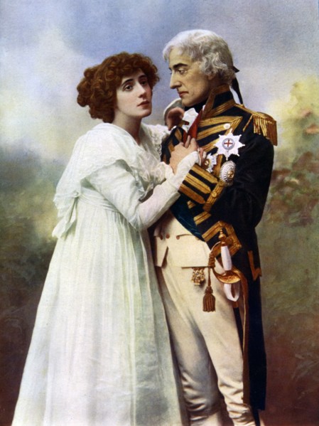 Johnston Forbes-Robertson (1853-1937) and Mrs Patrick Campbell (1865-1940), 1899-1900.Artist: W&D Downey