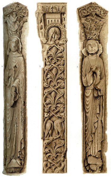 Exterior decoration of Le Mans Cathedral, Le Mans, France, 15th century (1849).Artist: H Moulin