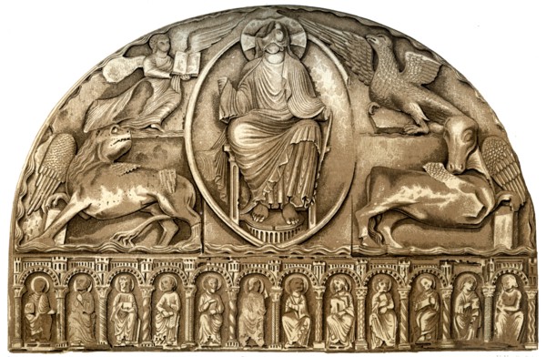 Exterior decoration of Le Mans Cathedral, Le Mans, France, 15th century (1849).Artist: H Moulin
