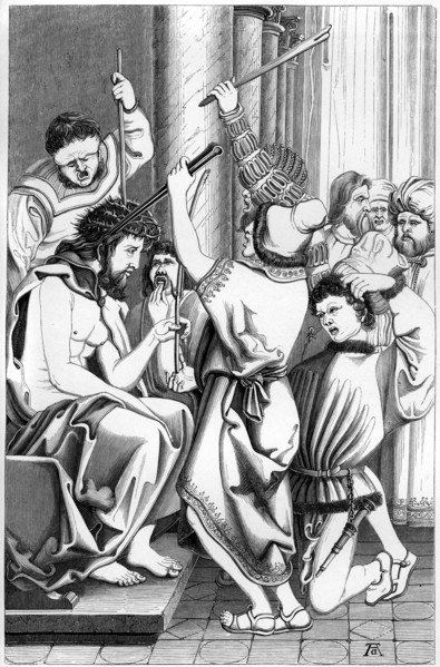 'The Mocking of Christ', 16th century (1849).Artist: A Bisson
