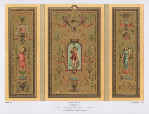 Boudoir, Rue de Solferino, Paris, 19th century.Artist: Daumont
