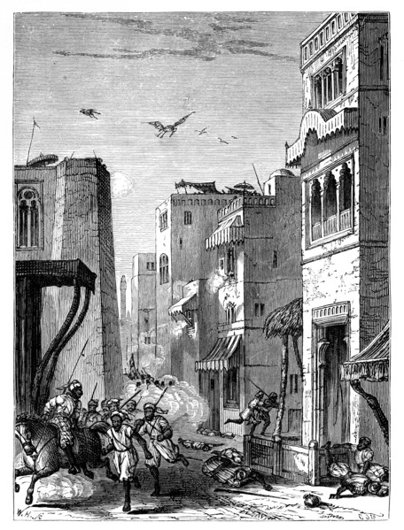 'The British Troops Entering Multan', 19th century. Artist: Unknown