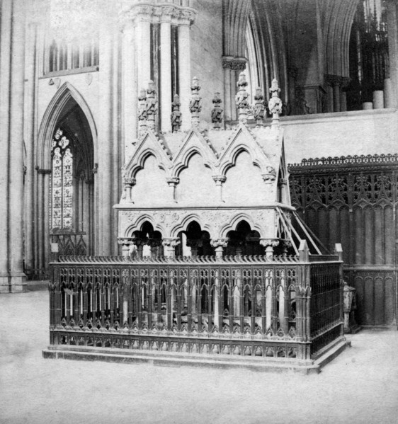 Monument of Walter de Grey, York Minster, York, North Yorkshire, early 20th century.Artist: George Washington Wilson