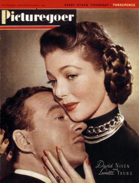 David Niven (1910-1983) and Loretta Young (1913-2000), actors, 1946. Artist: Unknown