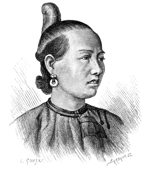 'Female Coiffure, Swatow', c1890.Artist: Barbant