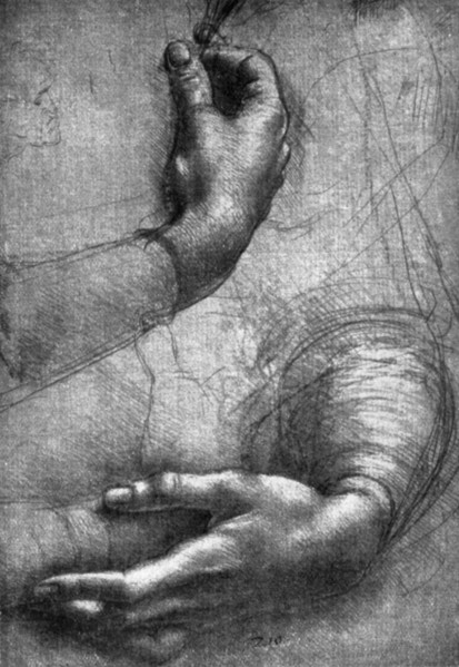Study of hands, 15th century (1930).Artist: Leonardo da Vinci