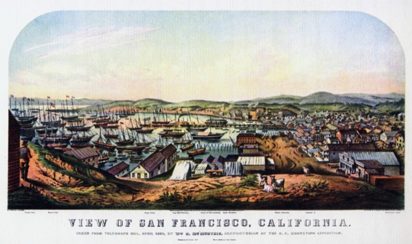 San Francisco, California, 1850 (1937).Artist: Nathaniel Currier