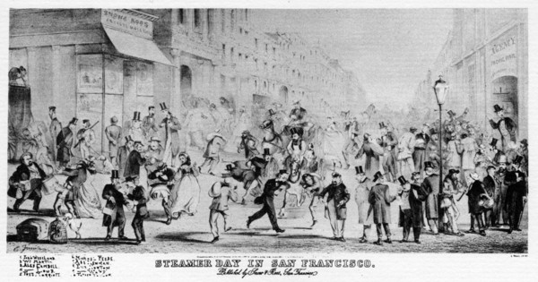 Steamer Day in San Francisco, California, 19th century (1937). Artist: Unknown