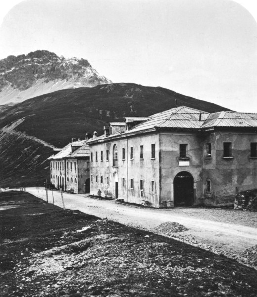 Santa Maria, on the Umbrail mountain pass, Tyrol, c1900s.Artist: Wurthle & Sons