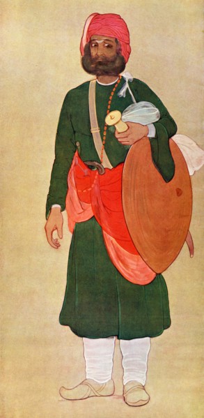 'The Rajput warrior from the War Group', 1929.Artist: Fyzee Rahamin