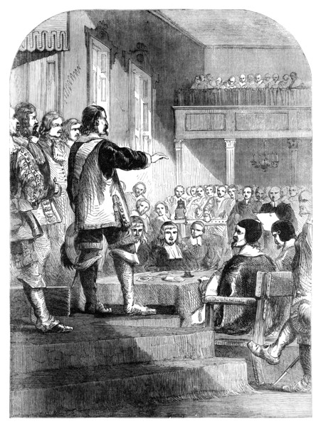 Oliver Cromwell (1599-1658) refusing to accept the crown, c1902. Artist: Unknown