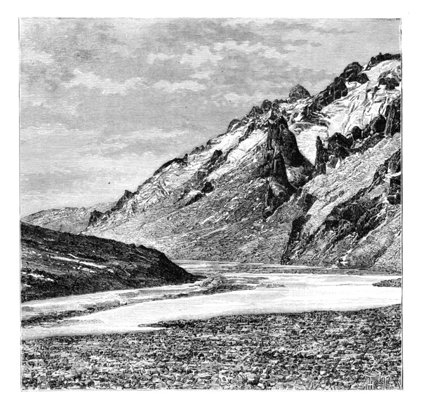 The Upper Karakash Valley, China, 1895. Artist: Unknown