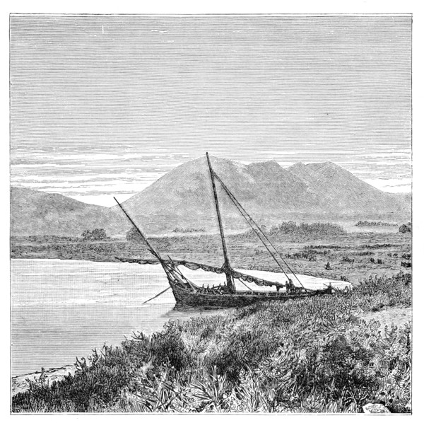 Lake Van, Tadwan Bay and Mount Nimrud, Turkey, 1895. Artist: Unknown