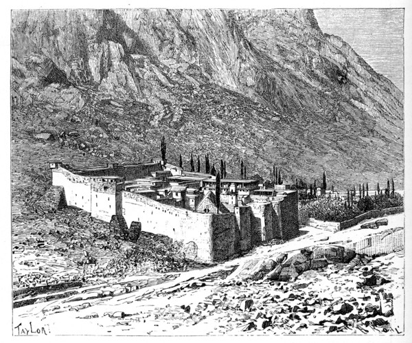 The Convent of St Catherine, Mount Sinai, Egypt, 1895. Artist: Unknown