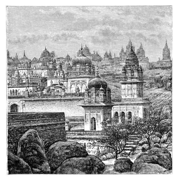 Jaina temples, Junagadh, Gujarat, India, 1895. Artist: Unknown