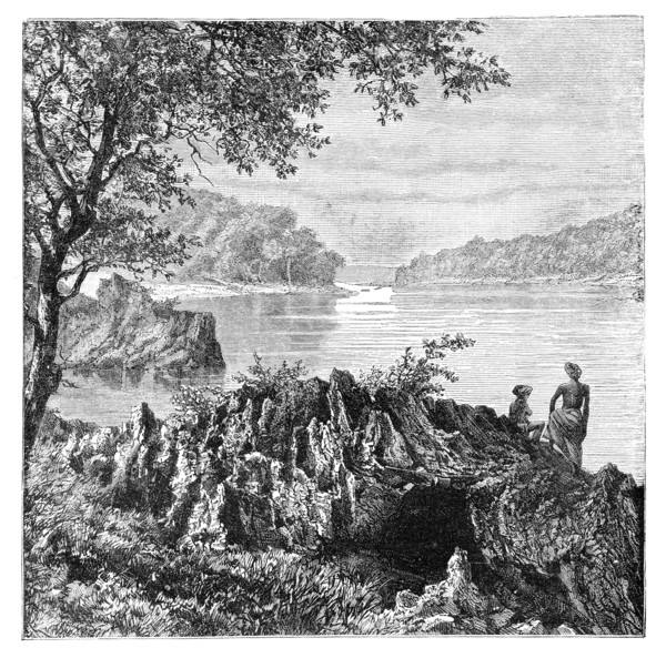 The river Salwen, above Moulmein, Myanmar, 1895. Artist: Unknown