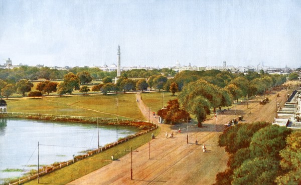 The view from Chowringhee, Calcutta, India, early 20th century. Artist: Unknown