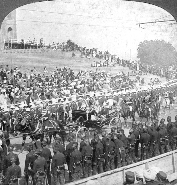 Procession of the Maharajahs, Delhi, India, 1912.Artist: HD Girdwood