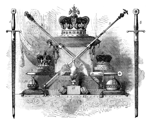 The Regalia of England, c1820 (c1895). Artist: Unknown
