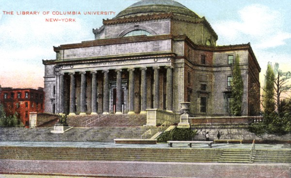 Columbia University library, New York, USA, c1900s. Artist: Unknown