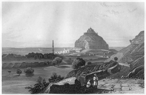 The Fortress of Dowlatabad in the Deccan Plateau, India, c1860. Artist: Unknown