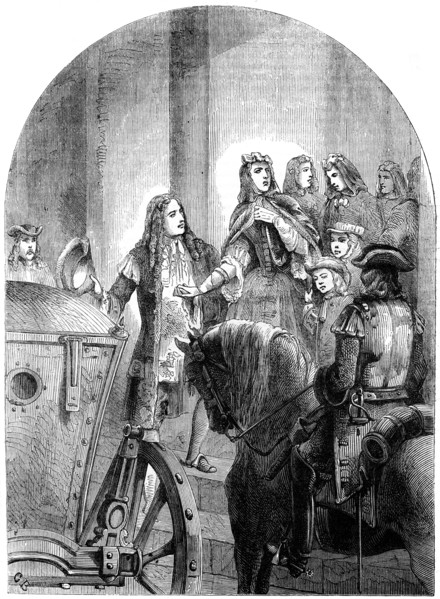 'Duchess of Savoy and her children quitting Turin', (19th century). Artist: Unknown