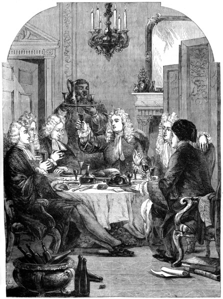 'The supper party at St John's, Windsor', 18th century, (19th century). Artist: Unknown
