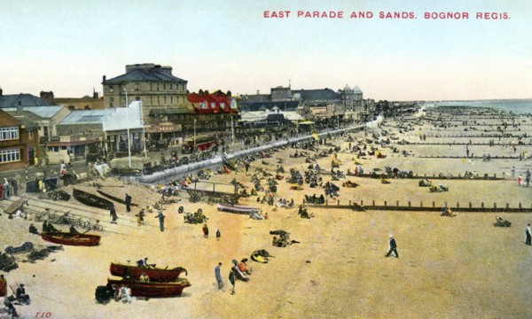 East Parade and Sands, Bognor Regis, West Sussex, 1950. Artist: Unknown