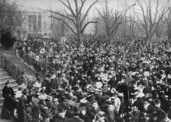 Easter egg rolling, The White House, Washington DC, USA, 1908. Artist: Unknown