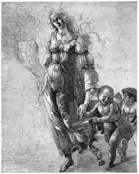 Botticelli's 'Abundance', 1882. Artist: Unknown