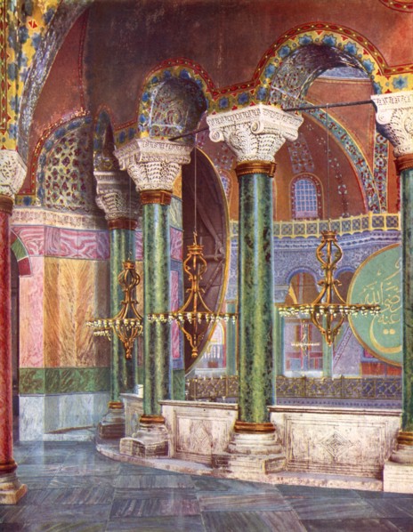 Interior of the Church of S. Sophia, Istanbul, Turkey, 1933-1934. Artist: Unknown