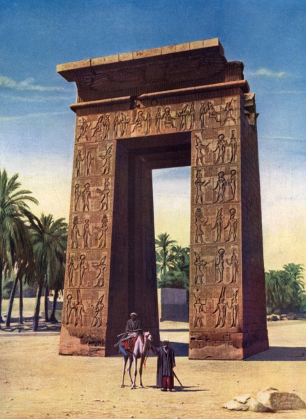 Propylon of the third Ptolemy at Karnak, Egypt, 1933-1934. Artist: Unknown