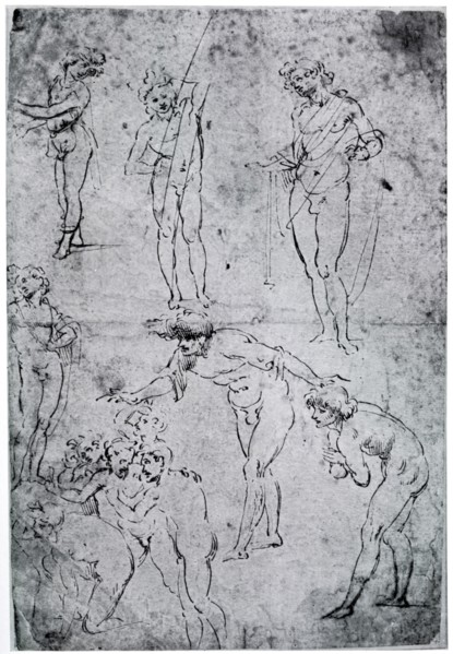Studies for 'The Adoration of the Magi', 15th century, (1954). Artist: Leonardo da Vinci