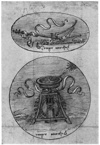 Emblem; 'Hostinato Rigore' (detail), late 15th or early 16th century (1954). Artist: Leonardo da Vinci