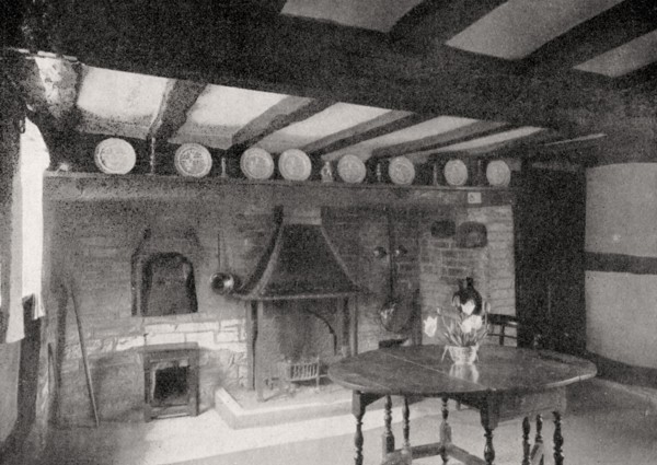 Interior of Anne Hathaway's Cottage, Stratford-upon-Avon, Warwickshire, England, 1924-1926. Artist: Unknown