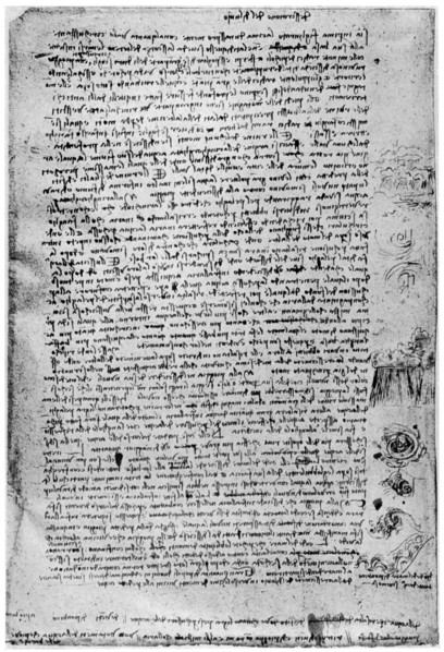 Description of the Great Flood, late 15th century or early 16th century (1954). Artist: Leonardo da Vinci