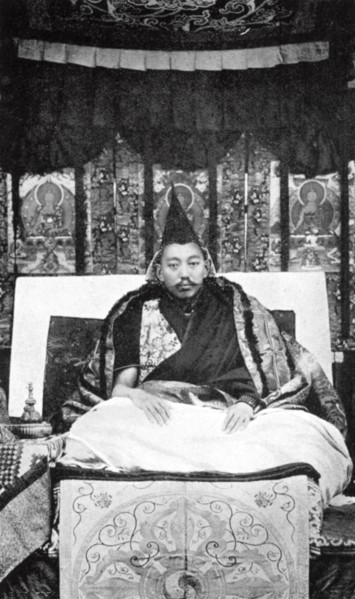 Thubten Gyatso (1876-1933), the 13th Dalai Lama of Tibet, c1910. Artist: Unknown