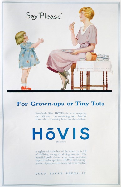 Hovis bread advert, 1921. Artist: Unknown