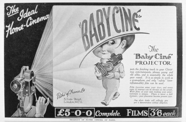 Advert for the Pathe 'Babycine' film projector, 1926. Artist: Unknown