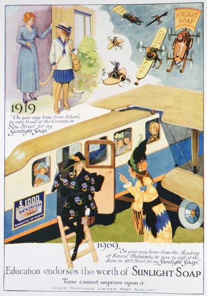 Sunlight soap advert, 1919. Artist: Unknown