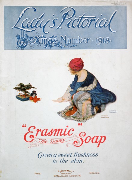 Advert for 'Erasmic' soap, 1918. Artist: Unknown