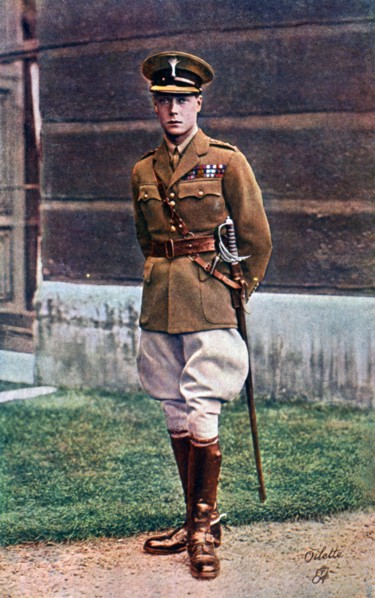 Edward, Prince of Wales, in army uniform, early 20th century.  Creator: Raphael Tuck & Sons.