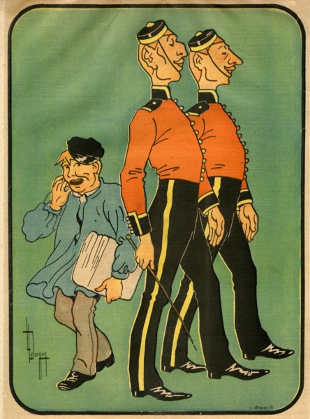 'En voulez des-z-homards?' (would you like some lobsters?).Artist: Bordier