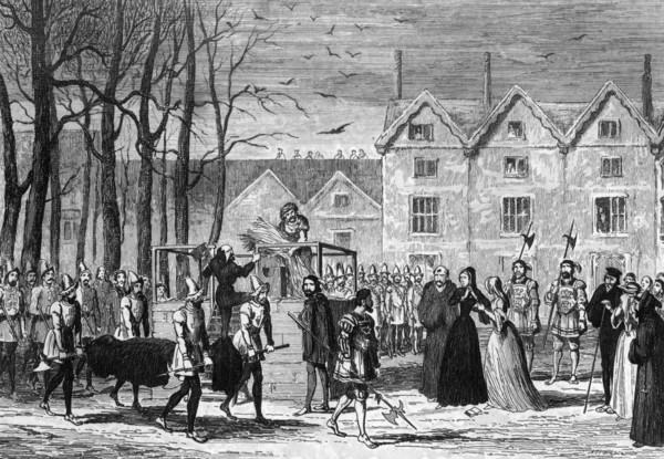 Lady Jane Grey meeting the body of her husband on the way to the scaffold, 1554 (1840). Artist: George Cruikshank