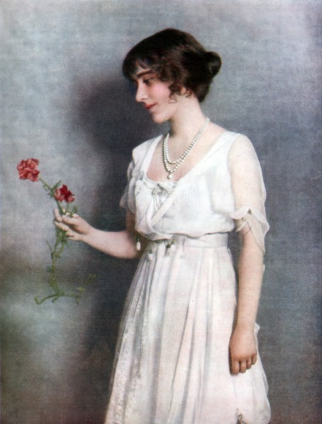 The Red Carnation', Lady Elizabeth Bowes-Lyon, 1923.  Creator: Unknown.