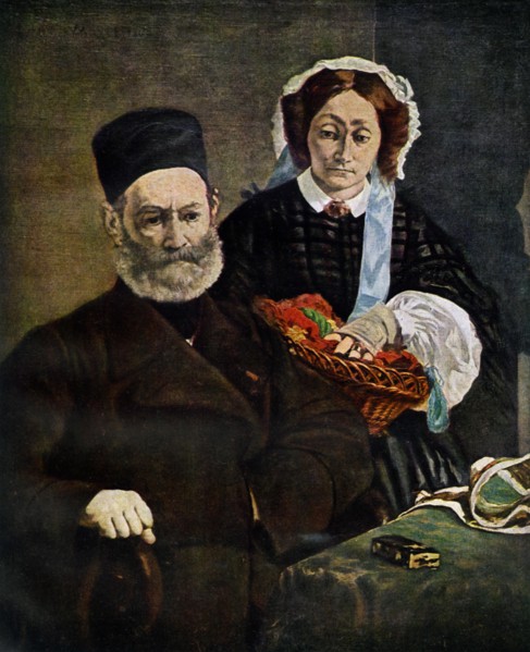 'Portrait of Monsieur and Madame Auguste Manet', 1860 (1938).Artist: Edouard Manet